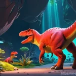 고고다이노 제작 스태프와의 Q A - **Character Design and Dynamic World Exploration**
    A vibrant, high-definition 3D animation still...