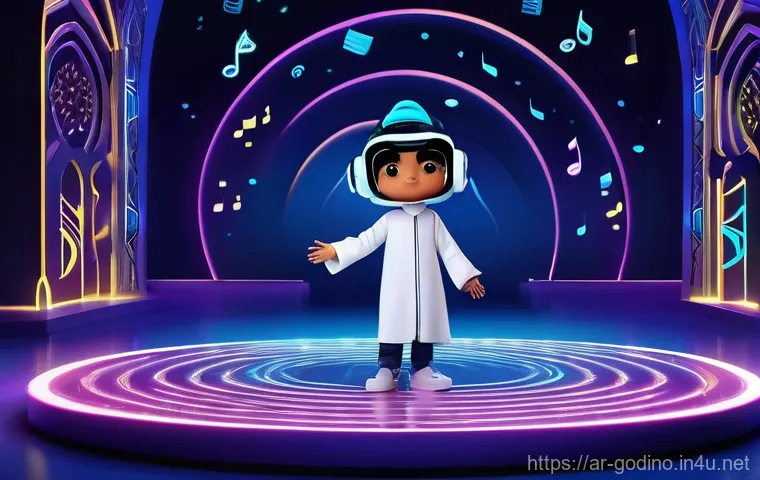 고고다이노 배경음악 작곡가 인터뷰 - **Prompt:** A dynamic and joyous image of diverse Arab children, aged 3-8, playing and learning thro...